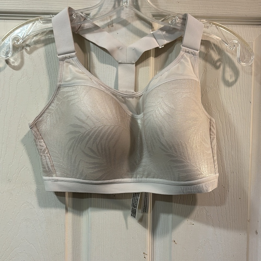 Victoria's Secret Lightly Lined Perfect Shape Demi Sports Bra 34DD - Picture 1 of 8